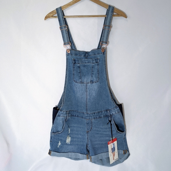 s.o.n.g Maternity Denim - NWT S.O.N.G Maternity Short Overalls Size M